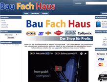 Tablet Screenshot of baufachhaus.de